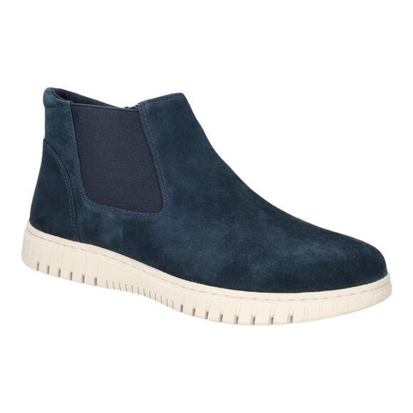 Bella Vita Women's Kingly Suede Chelsea Booties Navy Size 9 W - Picture 1 of 5